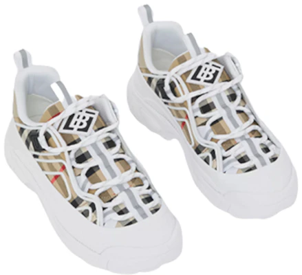 (PS) Zapatillas Burberry Vintage Check de Cuero 'Blanco Marrón' 80475321 Shop (PS) Zapatillas Burberry Vintage Check de Cuero 'Blanco Marrón' 80475321