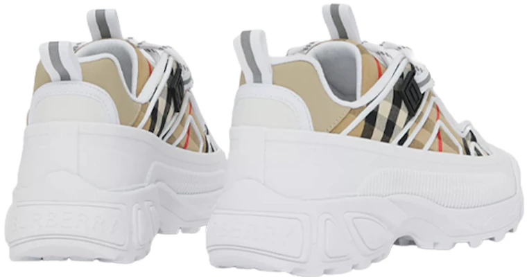 (PS) Zapatillas Burberry Vintage Check de Cuero 'Blanco Marrón' 80475321 Purchase (PS) Zapatillas Burberry Vintage Check de Cuero 'Blanco Marrón' 80475321