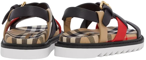 (PS) Sandal Kulit Tiga Warna Burberry Vintage Check ''Beige'' 80504901 Shop (PS) Sandal Kulit Tiga Warna Burberry Vintage Check ''Beige'' 80504901
