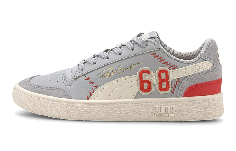 (PS) Puma Collegiate X Ralph Sampson Lo (Big ) Casual Shoes Grey/Red/White