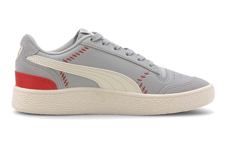 (PS) Puma Collegiate X Ralph Sampson Lo (Big ) Casual Shoes Grey/Red/White 圖 2
