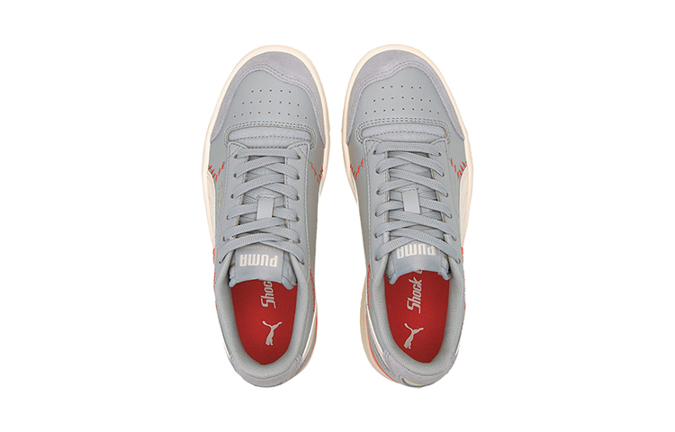 (PS) Puma Collegiate X Ralph Sampson Lo (Big ) Casual Shoes Grey/Red/White 圖 3