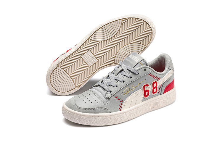 (PS) Puma Collegiate X Ralph Sampson Lo (Big ) Casual Shoes Grey/Red/White 圖 5