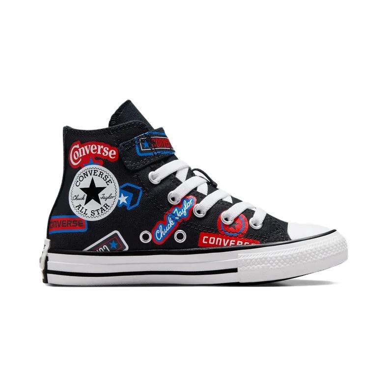 Order 中童 Converse All Star 1V 防滑耐磨 高筒 兒童帆布鞋 黑色
