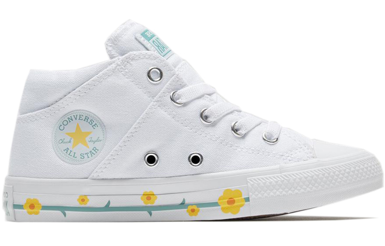 Order 中童 Converse All Star 防滑耐磨 中筒 帆布鞋 白