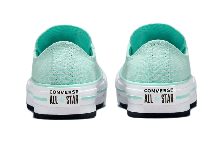 Purchase (PS) Converse All Star Lift Platform Low Top Canvas Sneaker 'Mint Green Fish Scale' 372753C