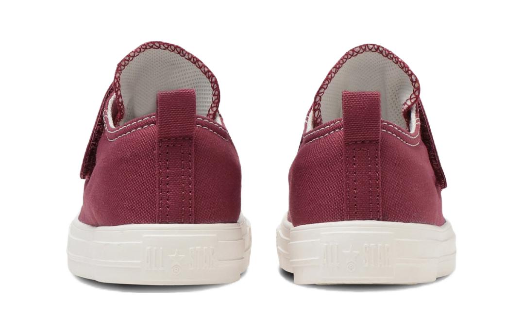 Shop 中童 Converse All Star Light V-1 OX 防滑 低筒 兒童帆布鞋 紅色 日版