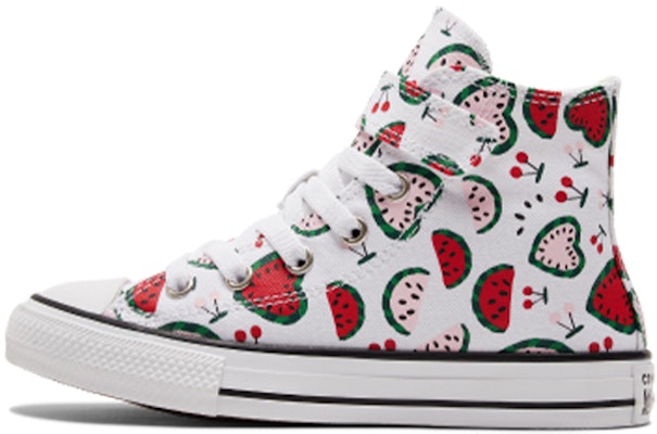(Preschool) Converse Chuck Taylor All Star 1V 'White Red Green' A02604C Buy (Preschool) Converse Chuck Taylor All Star 1V 'White Red Green' A02604C