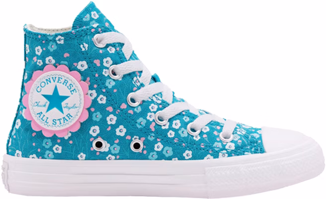 (PS) Converse Chuck Taylor All Star Bercorak Bunga Tinggi 'Biru'. 666876F Order (PS) Converse Chuck Taylor All Star Bercorak Bunga Tinggi 'Biru'. 666876F