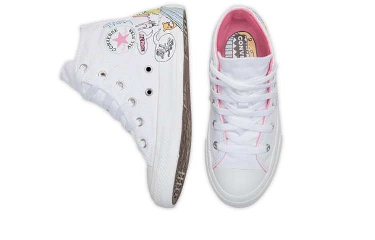 Lookbook 童趣 Converse Chuck Taylor All Star 卡通版 白色