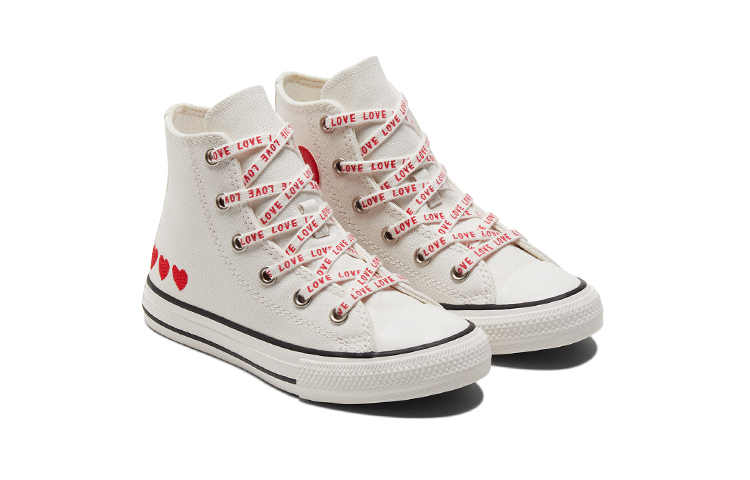 Lookbook (PS) 컨버스 척테일러 올스타 스니커즈 레드/화이트 A01604C