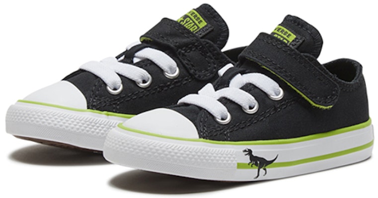 (TD) Converse Chuck Taylor All Star Dinoverse Hook dan Loop 'Hitam Hijau' 766204C Lookbook (TD) Converse Chuck Taylor All Star Dinoverse Hook dan Loop 'Hitam Hijau' 766204C