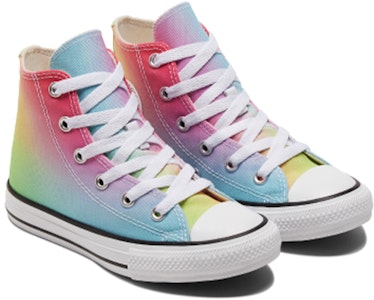 中童 Converse Chuck Taylor All Star 高筒休閒帆布鞋 多色 彩虹漸變 Lookbook 中童 Converse Chuck Taylor All Star 高筒休閒帆布鞋 多色 彩虹漸變