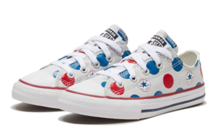 Lookbook (PS) 컨버스 척테일러 땡땡이 (흰/파/빨) 667597C