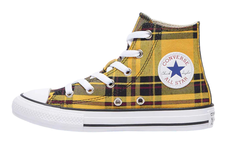 (PS) Converse Chuck Taylor All Star Checkered 'Yellow Black'