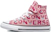 Buy (PS) Converse Chuck Taylor All Star Mudah Pakai Tinggi 'Cetakan Merah Jambu' 372941C