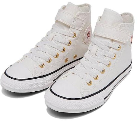 (Preschool) Converse Chuck Taylor All Star Easy-On High 'Valentine's Day 2023 - Vintage White' A04951F Lookbook (Preschool) Converse Chuck Taylor All Star Easy-On High 'Valentine's Day 2023 - Vintage White' A04951F