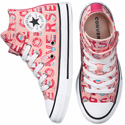(Preschool) Converse Chuck Taylor All Star Easy-On High 'Pink Print' 372941C Shop (Preschool) Converse Chuck Taylor All Star Easy-On High 'Pink Print' 372941C