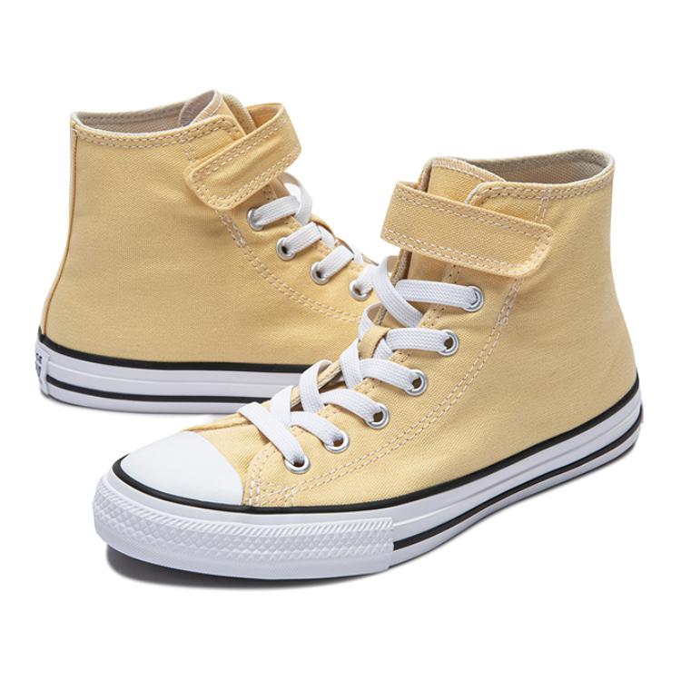 Shop 大童 Converse Chuck Taylor All Star 舒適休閒 防滑減震 中筒 兒童帆布鞋 黃色