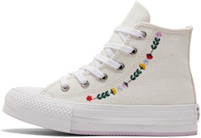 (Preschool) Converse Chuck Taylor All Star EVA Lift Platform High 'Floral Embroidery' A02229C (Preschool) Converse Chuck Taylor All Star EVA Lift Platform High 'Floral Embroidery' A02229C
