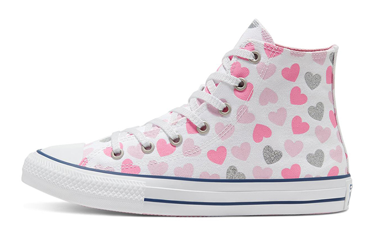 (Youth) Converse Chuch Taylor All Star Hi Pink/White 668019C