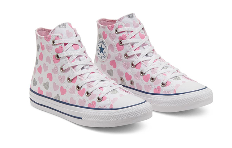 Lookbook (JR) Converse Chuck Taylor All Star Hi Pink/Putih 668019C