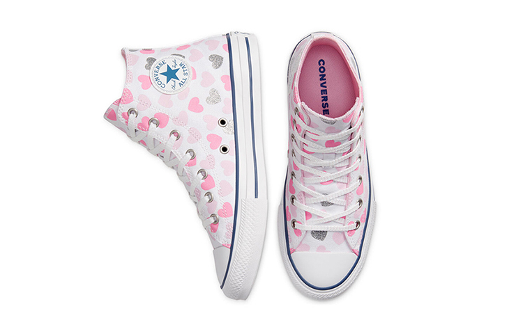 Purchase (JR) Converse Chuck Taylor All Star Hi Pink/Putih 668019C