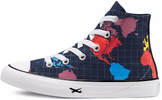 (Preschool) Converse Older ' Geography Class Chuck Taylor All Star High Top 'Blue Red Yellow' 668455C (Preschool) Converse Older ' Geography Class Chuck Taylor All Star High Top 'Blue Red Yellow' 668455C
