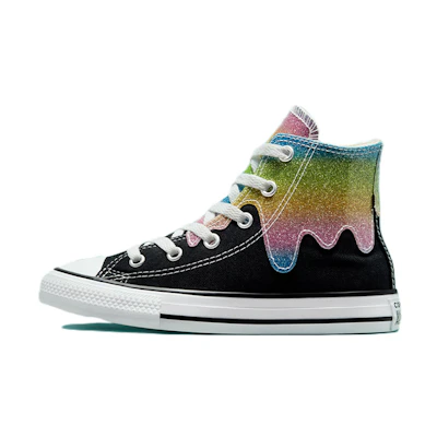 (PS) Converse Chuck Taylor All Star High 'Glitter Drip Black'