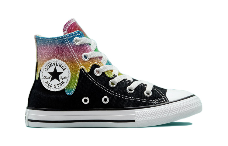 (PS) Converse Chuck Taylor All Star High 'Glitter Drip Black' 圖 2