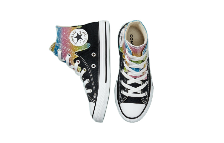 (PS) Converse Chuck Taylor All Star High 'Glitter Drip Black' 圖 4