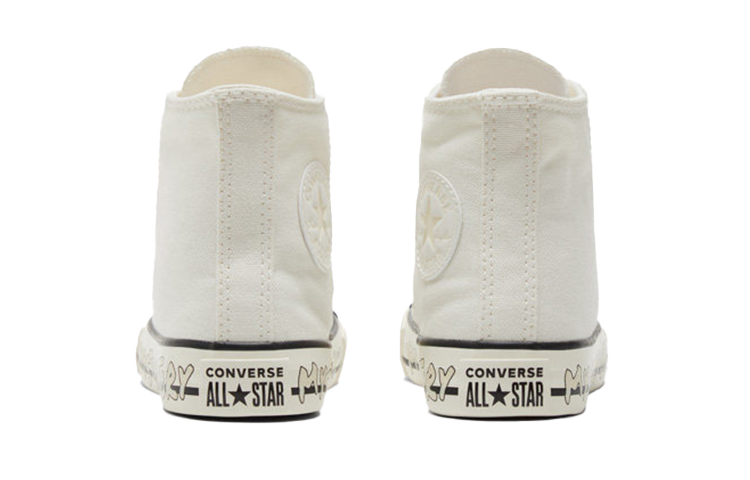 Shop 中童 Converse All Star系列 Chuck Taylor 高筒 帆布鞋 米白