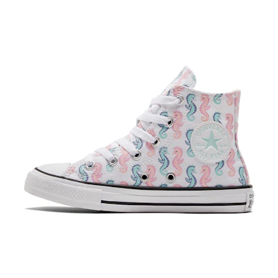 (PS) Converse Chuck Taylor All Star Sneakers K White/Blue/Pink