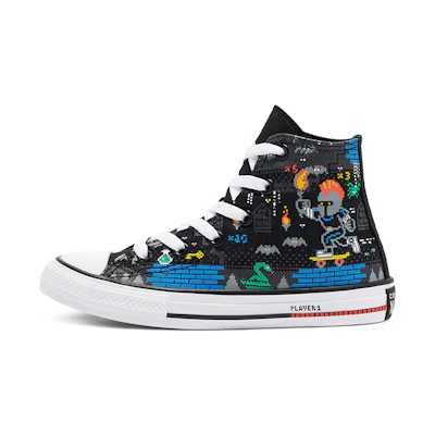 (PS) Converse Chuck Taylor All Star High Top Jr Black/Multicolor
