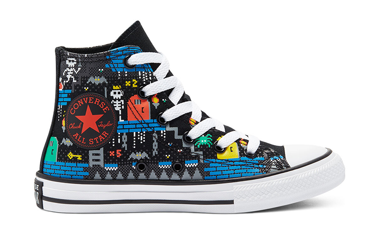 (PS) Converse Chuck Taylor All Star High Top Jr Black/Multicolor 圖 2