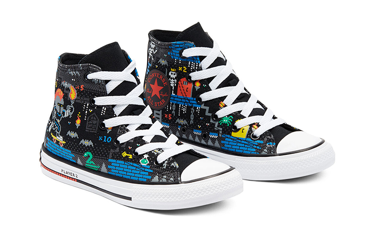 (PS) Converse Chuck Taylor All Star High Top Jr Black/Multicolor 圖 3