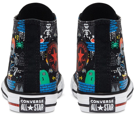 (Preschool) Converse Chuck Taylor All Star High Top Jr Black/Multicolor 670212C Shop (Preschool) Converse Chuck Taylor All Star High Top Jr Black/Multicolor 670212C