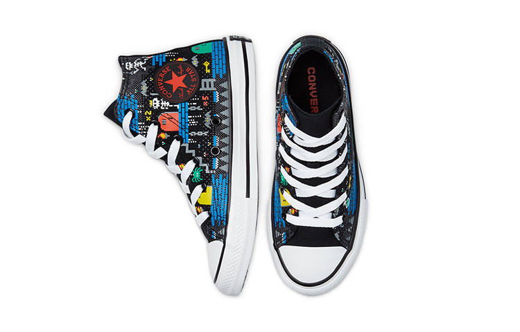 (PS) Converse Chuck Taylor All Star High Top Jr Black/Multicolor 圖 5