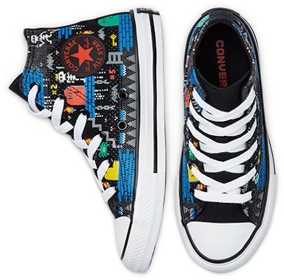 (Preschool) Converse Chuck Taylor All Star High Top Jr Black/Multicolor 670212C Purchase (Preschool) Converse Chuck Taylor All Star High Top Jr Black/Multicolor 670212C