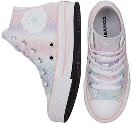 (PS) 匡威Chuck Taylor All Star Lift厚底高帮“美人鱼鳞片” 372752C Shop (PS) 匡威Chuck Taylor All Star Lift厚底高帮“美人鱼鳞片” 372752C