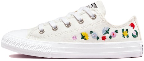 (Preschool) Converse Chuck Taylor All Star Low 'Floral Embroidery' A02211C (Preschool) Converse Chuck Taylor All Star Low 'Floral Embroidery' A02211C