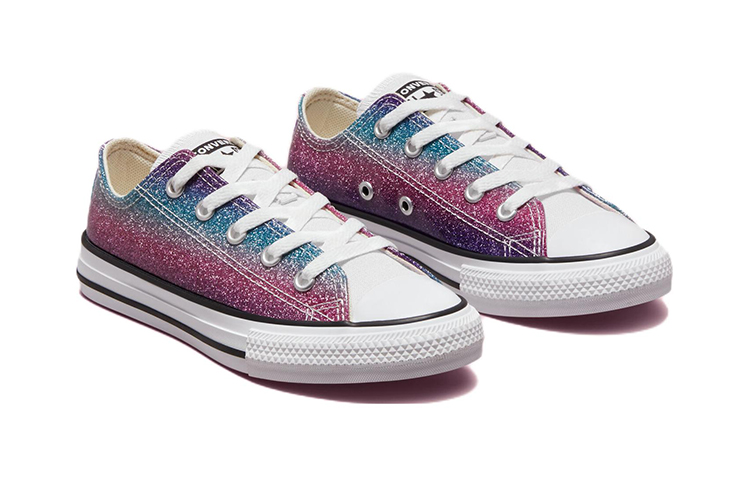 (PS) Converse Chuck Taylor All Star Low 'Glitter Drip Blue Pink' 圖 3