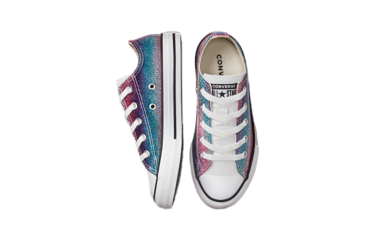 (PS) Converse Chuck Taylor All Star Low 'Glitter Drip Blue Pink' 圖 4