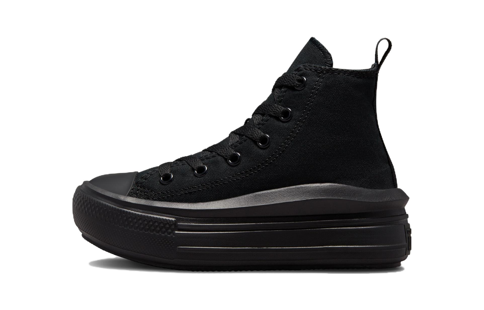 Buy 中童 Converse Chuck Taylor All Star Move Platform 防滑 高筒 兒童帆布鞋 黑色