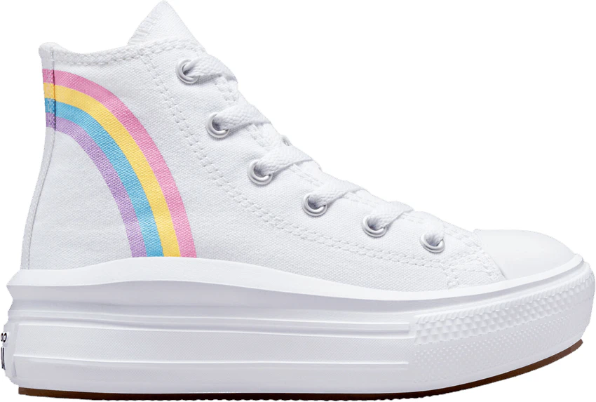 Converse rainbow platform clearance sneakers