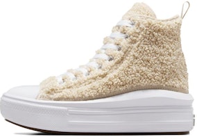 (Preschool) Converse Chuck Taylor All Star Move Platform High 'Sherpa - Beach Stone' A06795C (Preschool) Converse Chuck Taylor All Star Move Platform High 'Sherpa - Beach Stone' A06795C