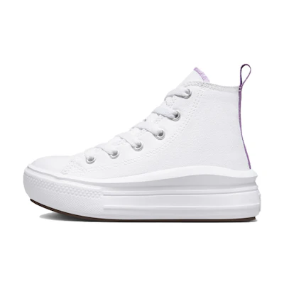(PS) Converse Chuck Taylor All Star Move Platform High 'White Pixel Purple'