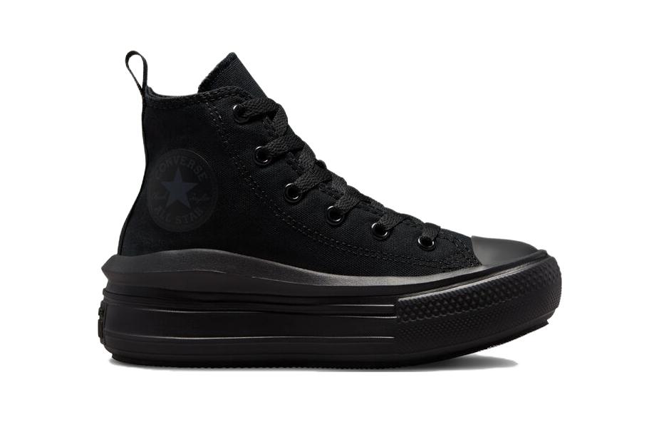 Order 中童 Converse Chuck Taylor All Star Move Platform 防滑 高筒 兒童帆布鞋 黑色