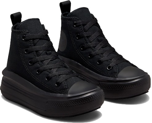 中童 Converse Chuck Taylor All Star Move Platform 防滑 高筒 兒童帆布鞋 黑色 Lookbook 中童 Converse Chuck Taylor All Star Move Platform 防滑 高筒 兒童帆布鞋 黑色