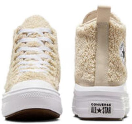 (PS) Converse Chuck Taylor All Star Move Platform Tinggi 'Sherpa - Beach Stone' A06795C Shop (PS) Converse Chuck Taylor All Star Move Platform Tinggi 'Sherpa - Beach Stone' A06795C